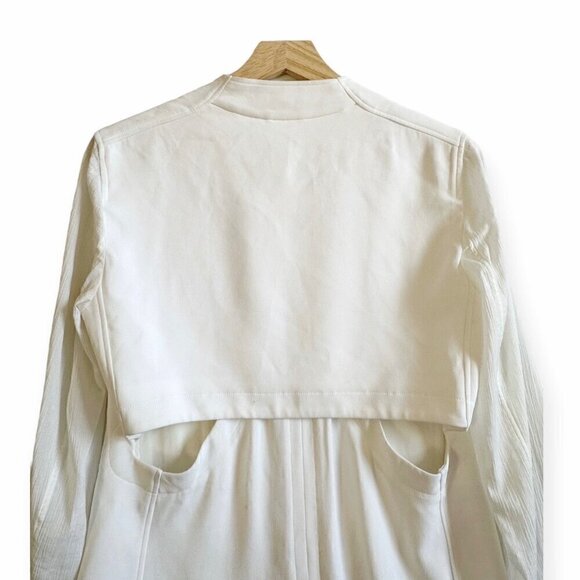 Helmut Lang Torsion‎ White Cutout Blazer, Size 4 - Picture 12 of 16